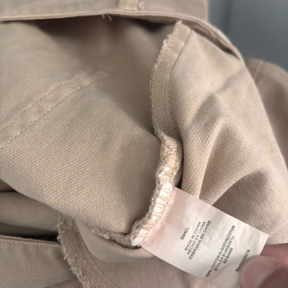NWT Thread & Supply Women's Size Small Tan Brown Cargo Pants